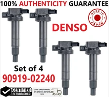 x4 OEM DENSO Ignition Coils For 2000-2016 Toyota & Scion xA xB I4, 90919-02240