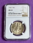 1945 P NGC MS63 Walking Liberty Half Dollar 50C GEM Silver Coin 1945-P 🔥🔥