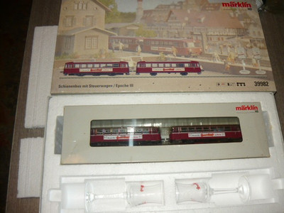 MÄRKLIN 39882 SCHIENENBUS MIT STEUERWAGEN DOORNKAAT RAIL BUS ZÜGE SPUR H0