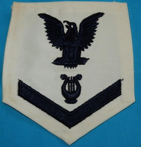 WW2 USN NAVY CPO RATE PATCH MUSICIAN CHIEF PETTY OFFICER US MILITARY BADGE
