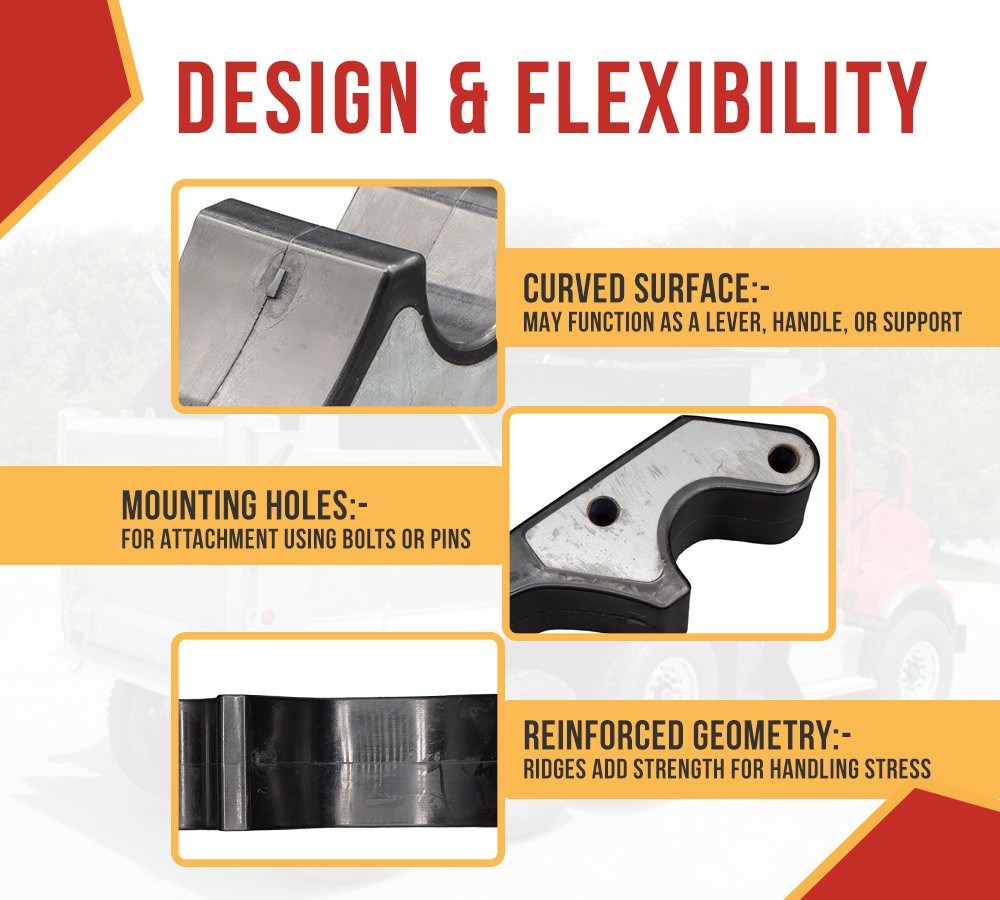 4PK Quick Release 3"Flexible Rubber Upright Tarp Stop - Stopper Predrilled Holes