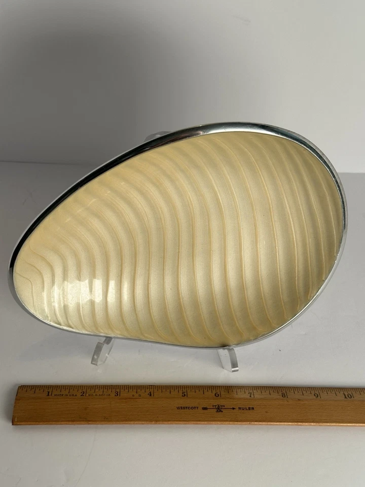 Cuenco decorativo firmado por Steve Cozzolino 2010 Nambé Corn Silk Dune Foto 2 de 4