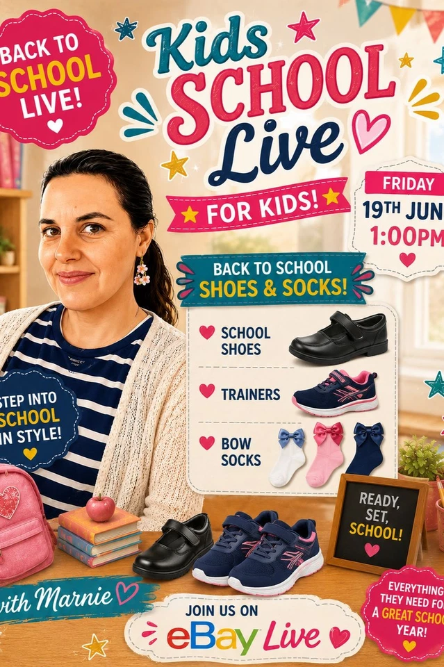 Kids Back 2 School Shoes and Eccesories
