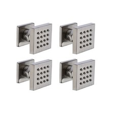 4 pcs Solid Brass Body Spray Shower Jets Adjustable Massage Spa Side Sprayer ...