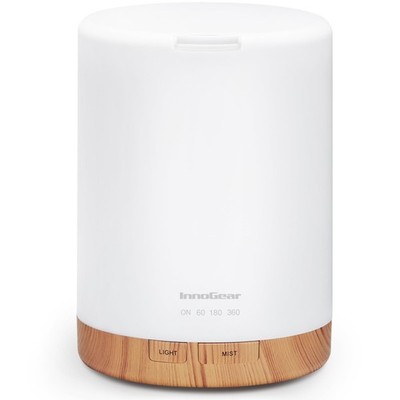 InnoGear 300ML Essential Oil Diffuser, Premium Medium, White With Yellow Base 