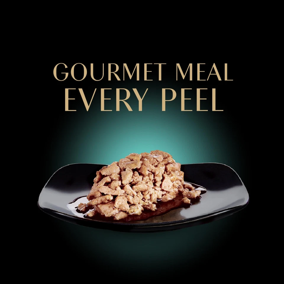 Porciones perfectas comida húmeda para gatos cortes en salsa delicada pescado blanco y atún Entre... Foto 2 de 4