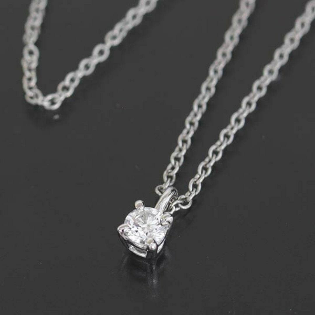 Tiffany & Co PT950 Diamond Stud Necklace 42cm Brand New 5794A