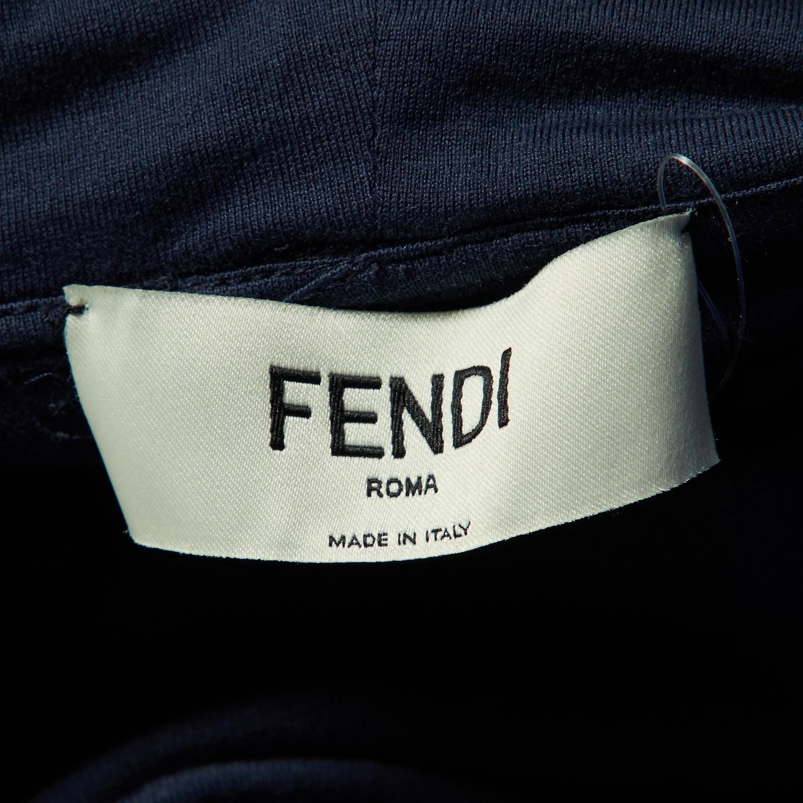 Fendi Set Felpa e Pantaloni Cropped Maglia Blu Navy S