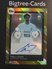 2025 Topps Focus Argentina Team Set Pablo Aimar Argent Auto Gold Rainbow 8/50