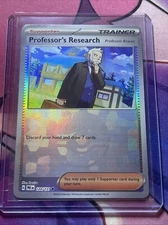 Professors Research 124/131 POKEBALL Prismatic Evolutions Holo Pokemon Card Mint