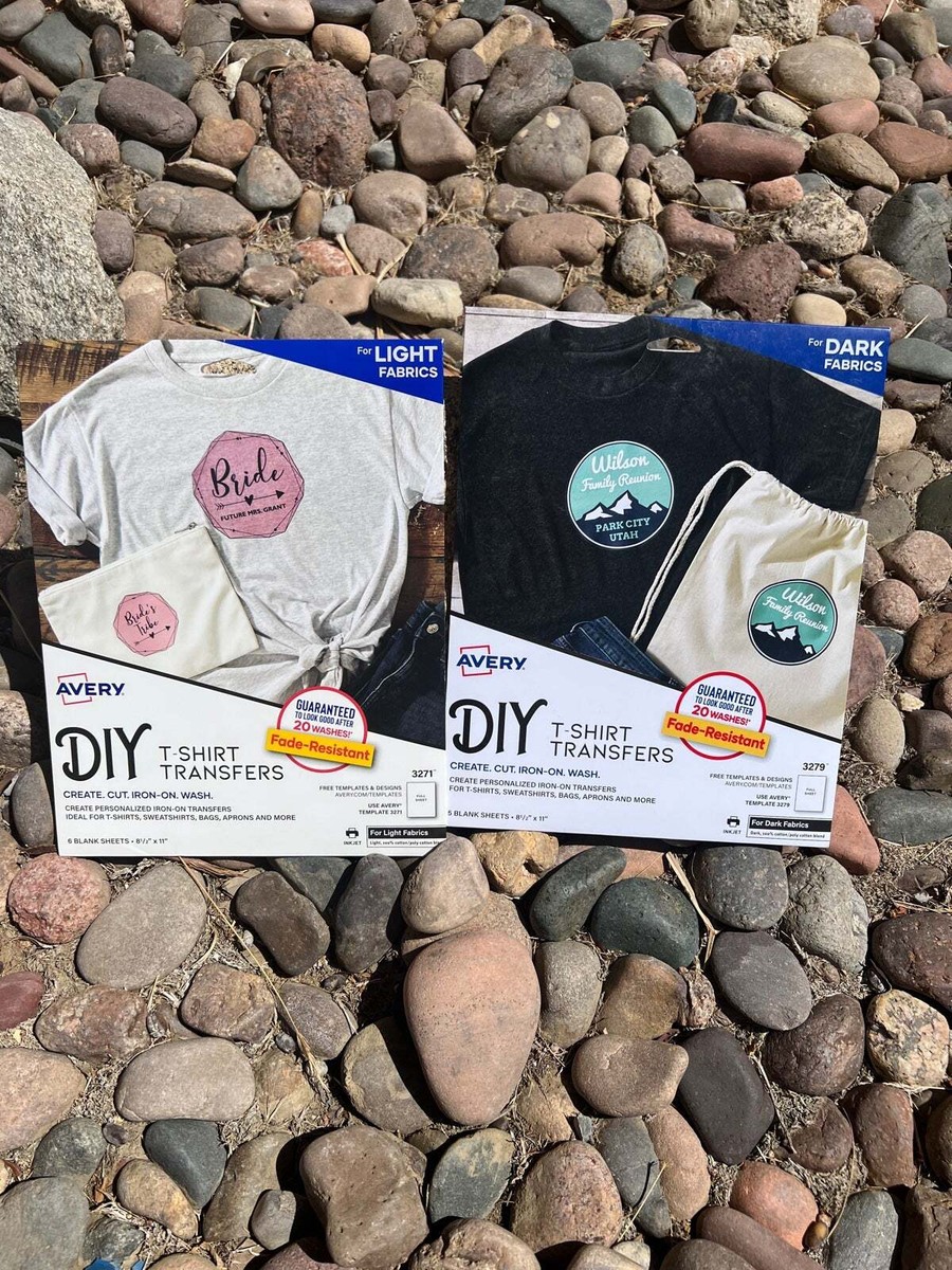 Avery X3 Printable iron-on sheets, Customize your own T-shirt!