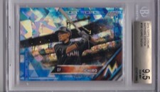 ICHIRO SUZUKI 2016 Topps Chrome Blue Sapphire #700 Refractor BGS 9.5 Pop 11