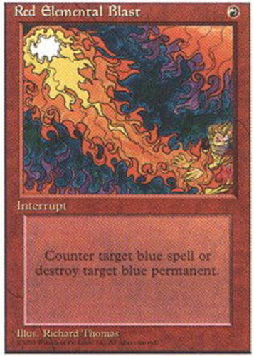 MTG magic cards 1x Red Elemental Blast 4th Edition Light Play, English - Picture 1 of 1
