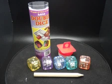 Double Dice Game - Instructions with 5 Dice Tabletop Gaming - Mini Dice Inside