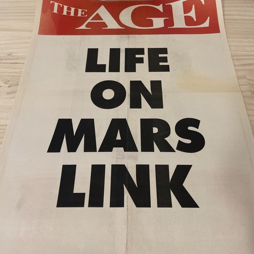 ORIGINAL RETRO Junk Cage Poster Mancave Age Life On Mars Link Space Astronauts