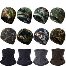Winter Fleece Neck Gaiter Windproof Bandana Warm Hats for Outdoor Cycling Ski US