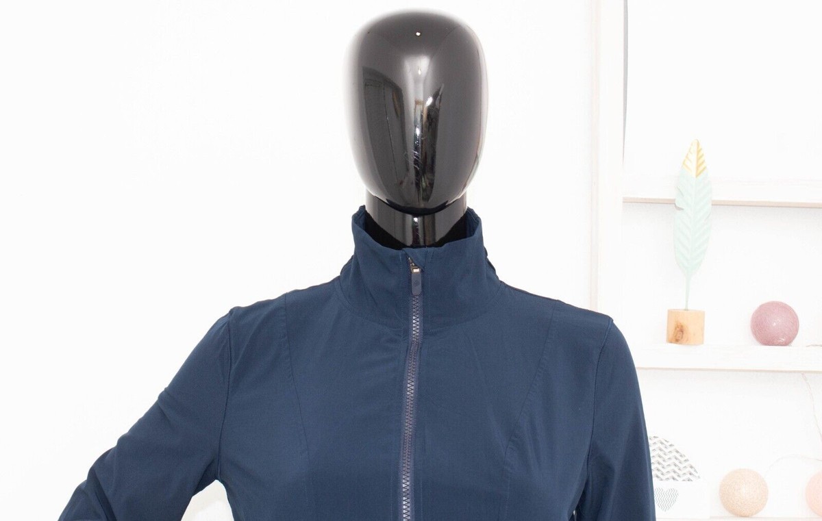 Lululemon Sights Seen Jacket Full Zip Lightweight Navy Blue Lululemon Sights Seen Jacket Full Zip Lightweight Navy Blue