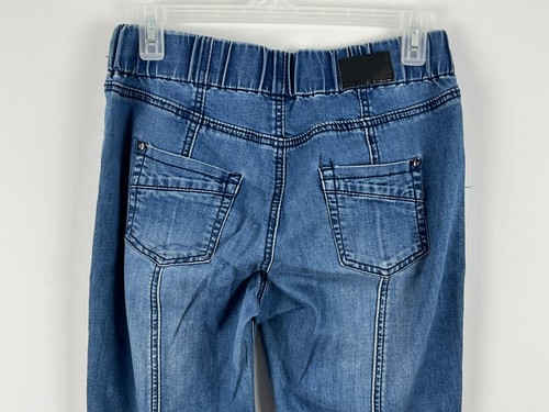Terra Nostra Jean Leggings Size 28 Stretch Blue Inseam 29in Rise 9in Cotton - Picture 7 of 9