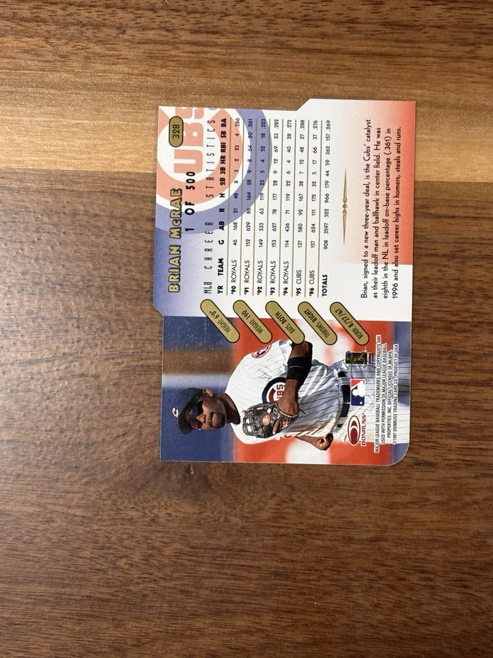 1997 (METS) Donruss Gold Press Proofs #328 Brian McRae /500 - Image 2 of 2