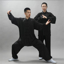 Chinese Kung Fu Uniform Martial Arts Wushu Taiji Suit Milk Silk Unisex Costume