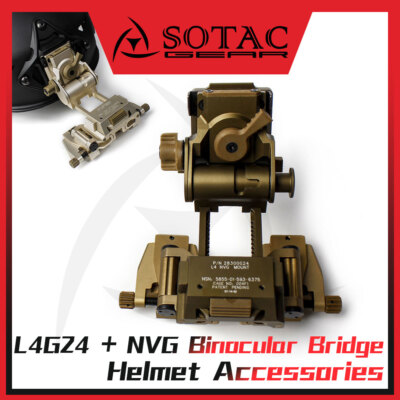 #ad NVG Helmet Mount L4G24Dual Binocular Bridge Night Vision Mount for PVS14 SOTAC $175.49