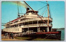The Delta Queen Mississippi River Stern-wheel Steamer Vintage Postcard The Delta Queen Mississippi River Stern-wheel Steamer Vintage Postcard