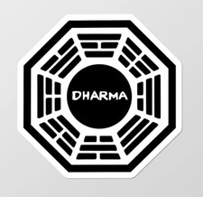 Lost ~ Dharma Initiative ~ 2 Vinyl Sticker ~ ...
