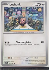 Lechonk 181/197 NM / M Obsidian Flames Pokemon Card - Tomokazu Komiya Art