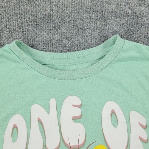 Looney Tunes camicia donna grande verde tweety bird grafica maglietta manica corta top - Foto 3 di 16