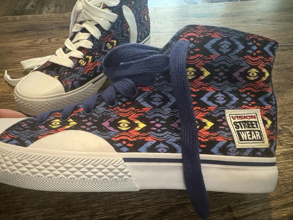 Vision Street Wear zapatos de skate de lona de caña alta tribal NUEVOS 8,5 para mujer SK8 altos Foto 2 de 4