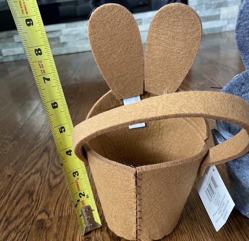 3 New Creatology Felt Easter Bunny Basket - Picture 4 of 6