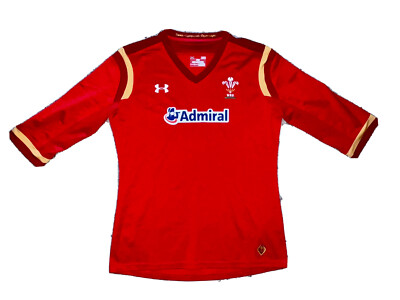 UNDER ARMOUR TEAM ISSUED AUTHENTIC WALES RUGBY UNION WRU JERSEY NEW SIZE LARGE
