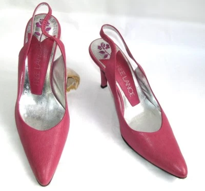 FREE LANCE - Sandalen Pumps 8.5 Cm Rosa Leder Größe 38 Ausgezeichneter Zustand - Bild 1 von 4