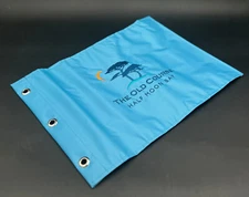 The Old Course at Half Moon Bay Golf Links Flag - Blue, New - 17"W x 12.5"H