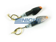 Mini Arrow Led Turn Signals Deco Lights 12 Volt Black Clear