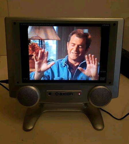 Axion 8" Portable LCD TV Television AXN-7080 Rare Built In DVD player STEREO - Picture 3 of 12