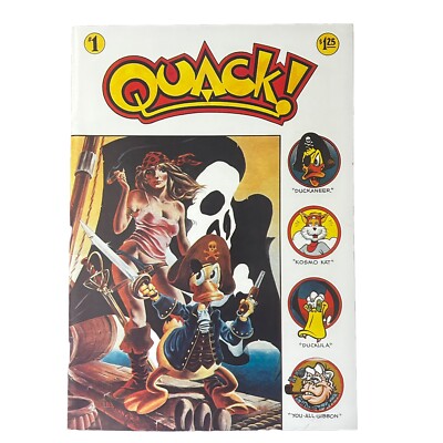 QUACK! No. 1 July 1976 (1st Printing) Star Reach Underground Comic Brunner Cover