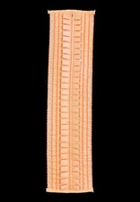 Vintage Peach Orange Ruffled Dickie Tuxedo Shirt Button On 1970's Wedding