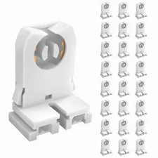 Non Shunted LED Tombstones - (Pack of 24) T8 Lamp Holder, UL Turn Type Tombstone