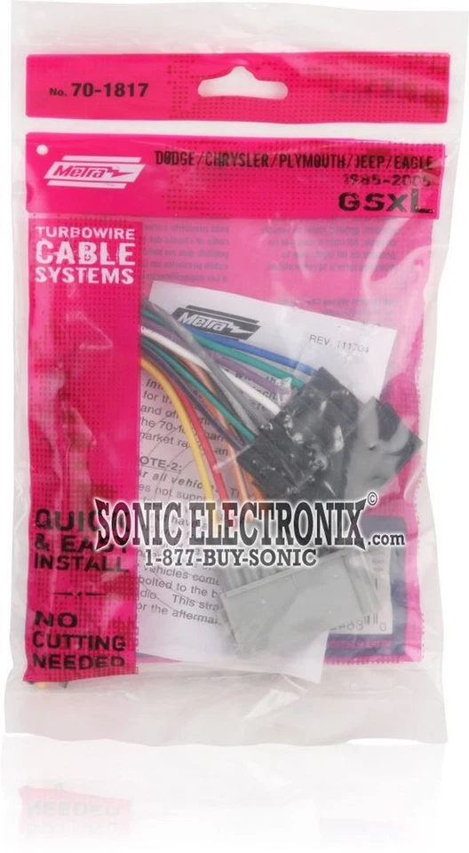 Chrysler Dodge Jeep Car Stereo CD Player Wire Harness Aftermarket Radio Install - Image 2 of 2