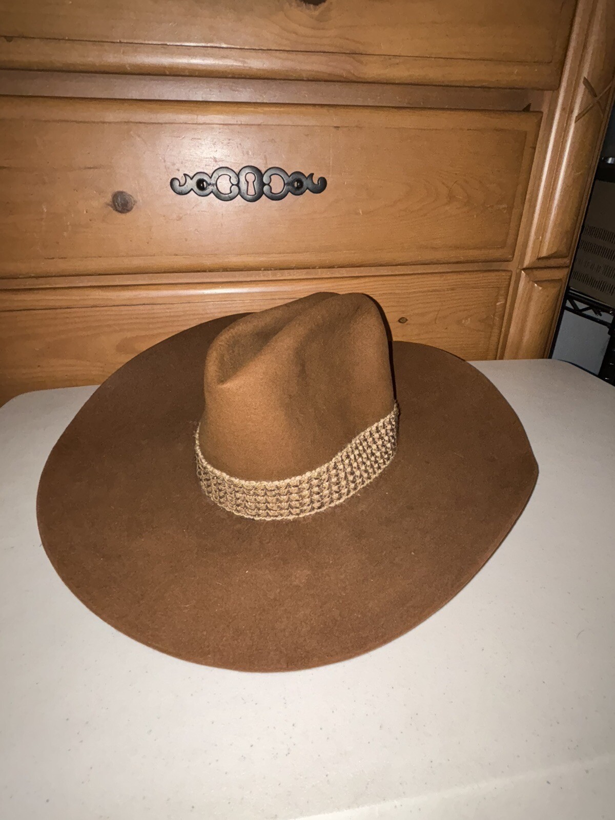 Vintage Stetson Beaver Cowboy Hat 6 7/8 Brown - image 2