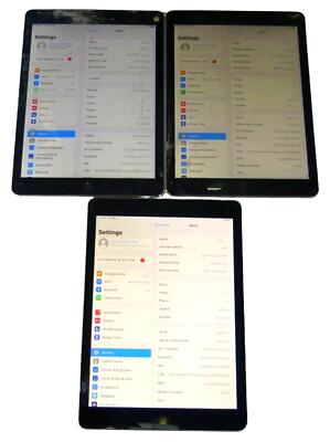 Lot of 3 Apple iPad Pro 1st Gen A1674 128GB Wi-Fi Cellular