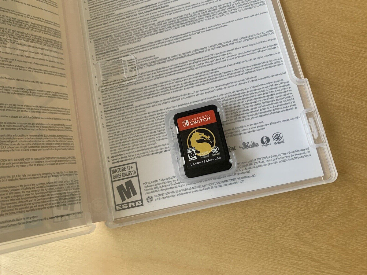 Mortal Kombat 11 Nintendo Switch 2020 Tested video game used sub