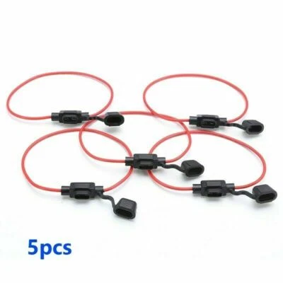 5X en Ligne Standard Lame Fusible Support Anti-éclaboussures pour 12V 30A Auto - Photo 1/4