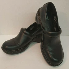 Sonoma - Leather Walking Black Clogs - Women's Size 7 Medium 112762