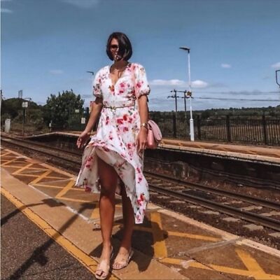 zara white dress with pink flowers Zara | Dresses | Zara Floral Pink And White Dress