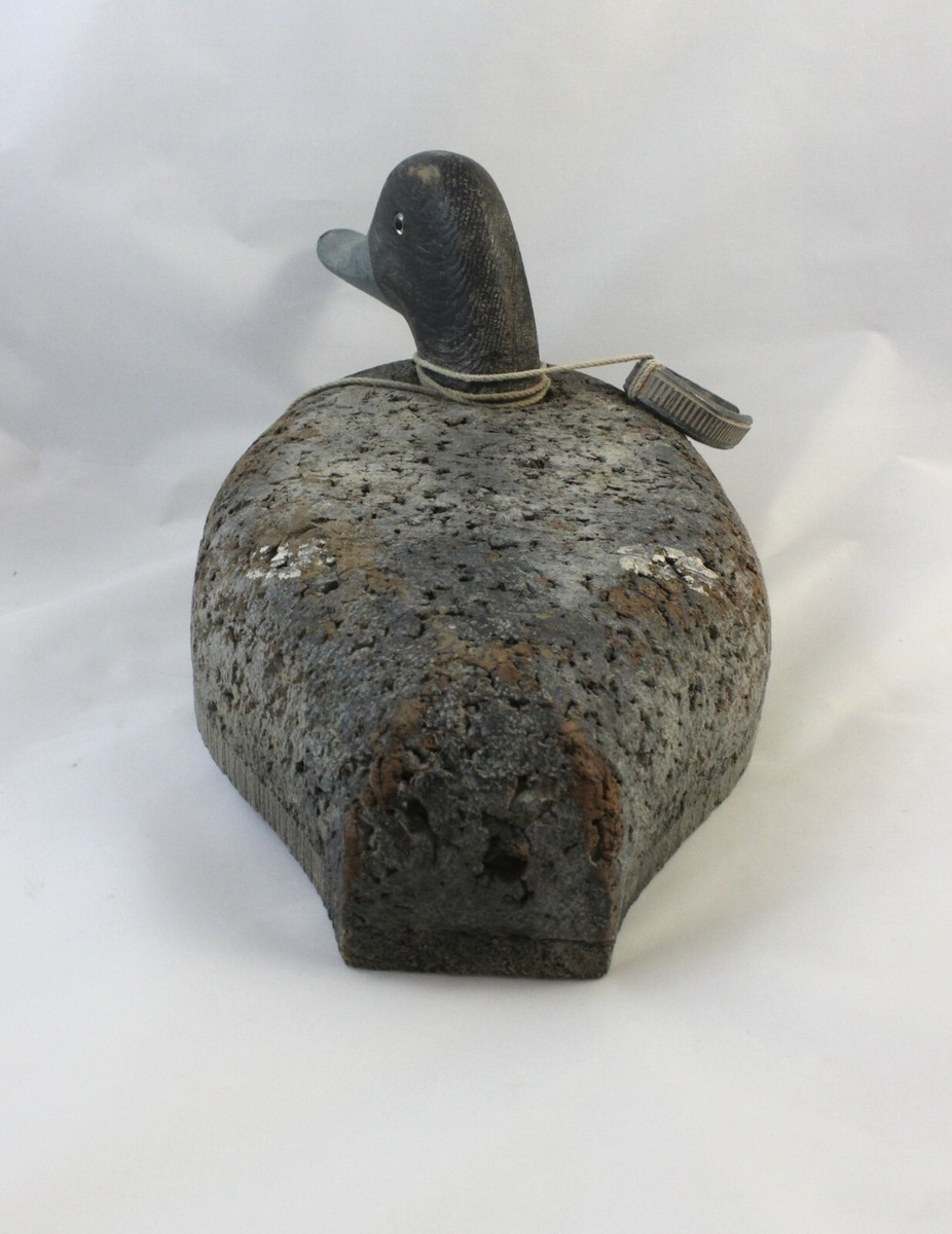 Vintage L.L. Bean Cork Bluebill Decoy--Soule Design, Cabin