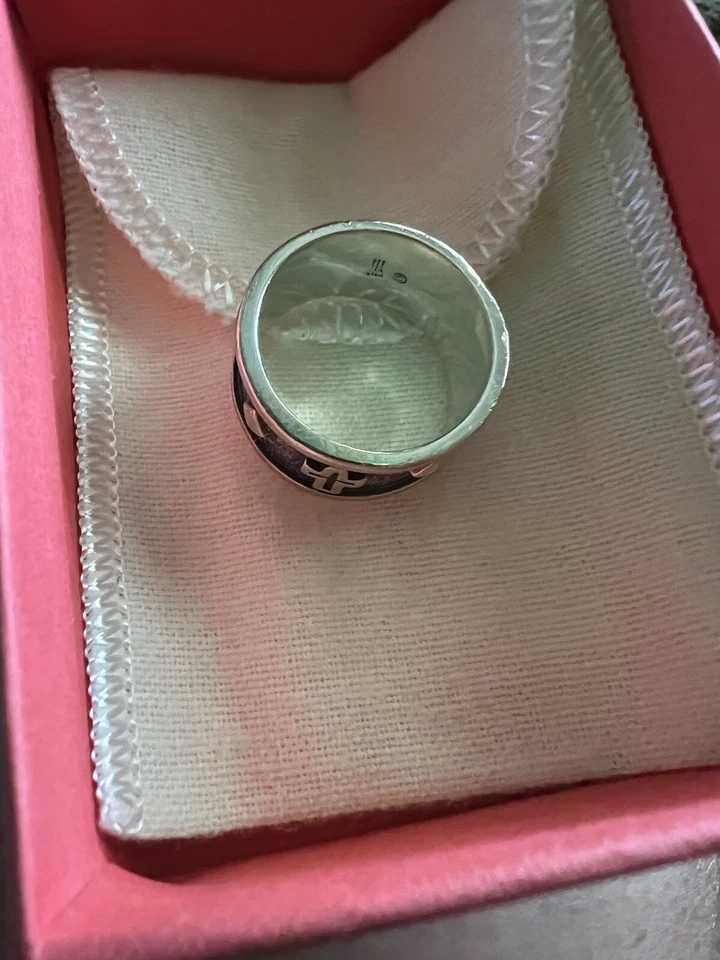 RETIRED James Avery WIDE Cross Eternity Band Ring Size 8.5 - Image 2 of 2