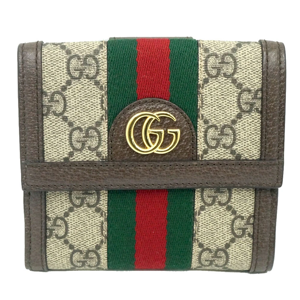 gucci Ophidia French Flap GG Supreme Sherry Line wa006346