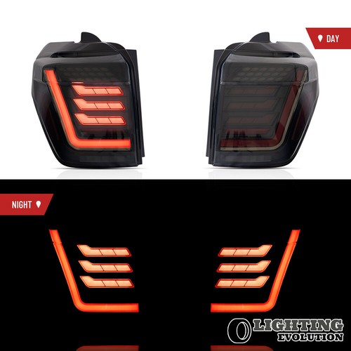 Smoke Lens Fit Toyota 4Runner 2010-2022 LED Tail Lights DRL w/Dynamic One Pair - Picture 3 of 16